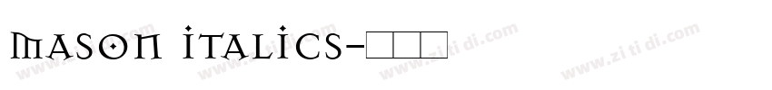 mason italics字体转换